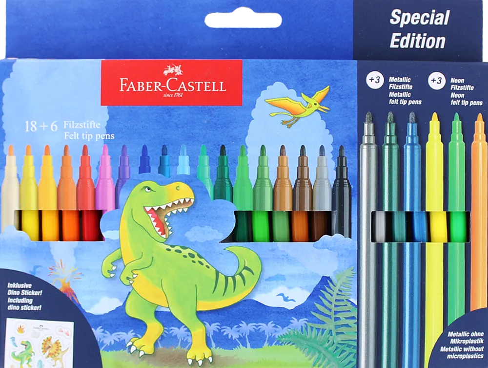 Colour felt-tip pen "Faber-Castell" 24 pcs

