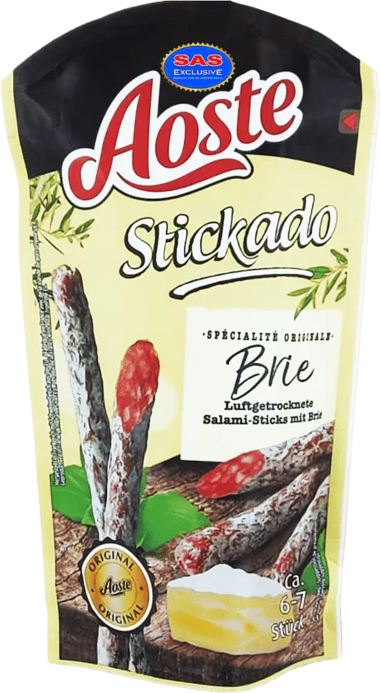 Salami sausage with cheese "Aoste Stickado Brie" 70g