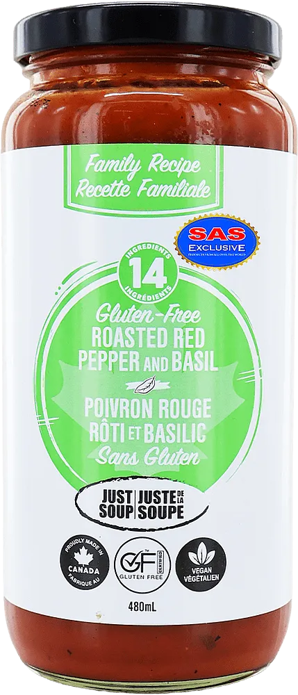 Ապուր կարմիր պղպեղով և ռեհանով «Mema Roasted Red Pepper & Basil» 480մլ