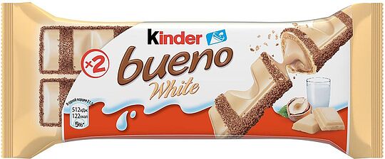 Կոնֆետ «Kinder Bueno White» 39գ 