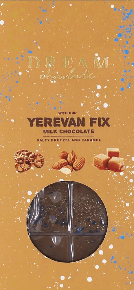 Chocolate bar with pretzels, almonds & caramel "Dream Yerevan Fix" 215g