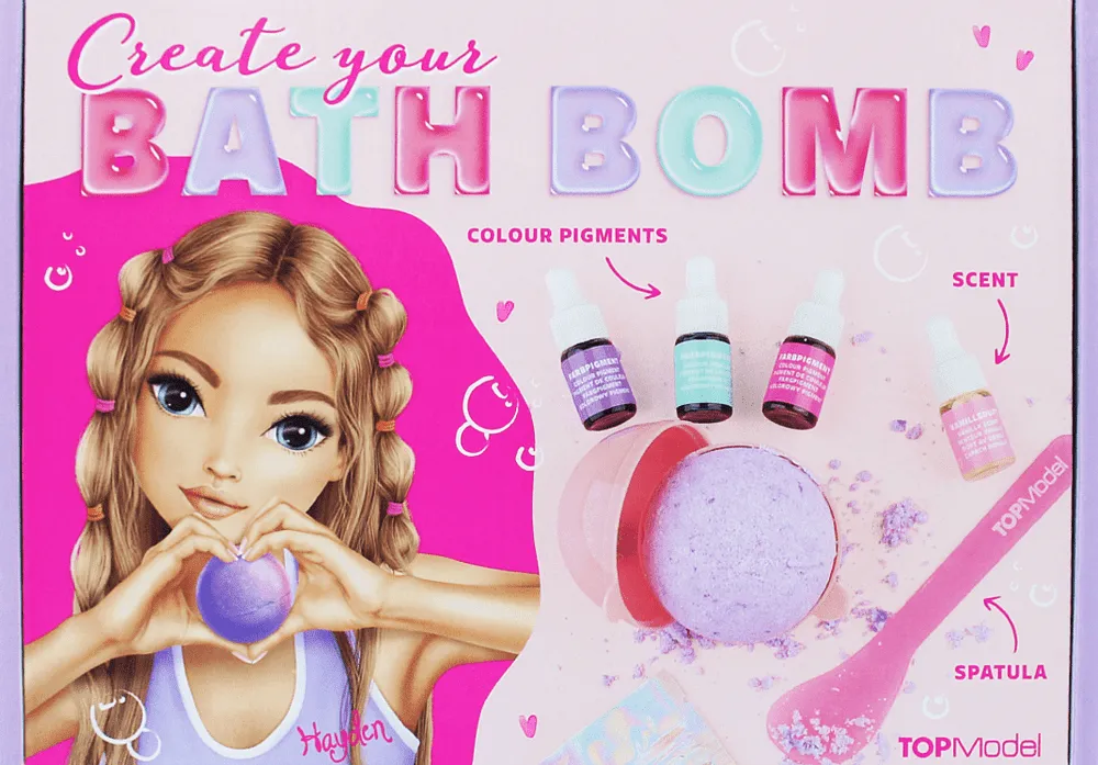 Set for preparing bath bombs for kids "Top Model" 

