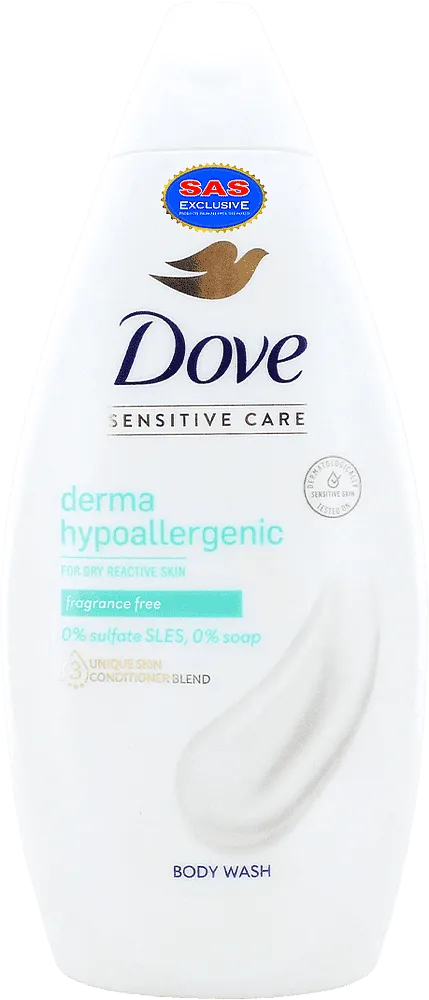 Shower gel "Dove Derma Hypoallergenic" 450ml