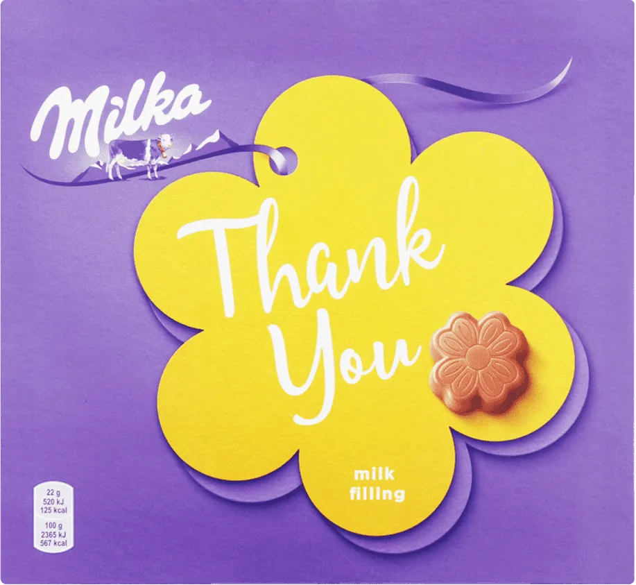 Chocolate candies collection "Milka Thank You" 110g
