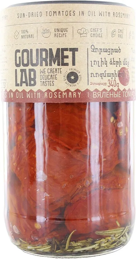Dried tomatoes in oil "Gourmet LAB" 350g
