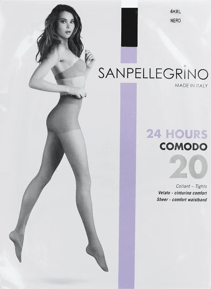 Black tights "Sanpellegrino Comodo Nero 20 Den N4"
