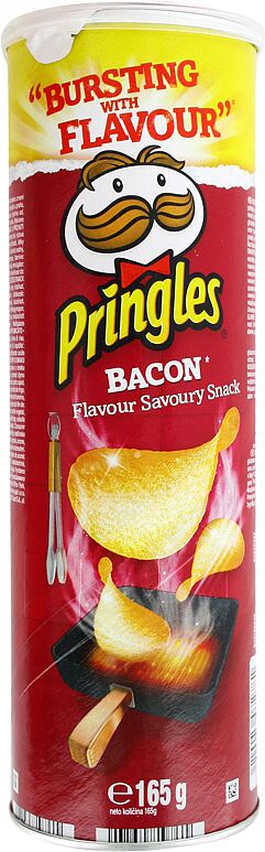 Bacon chips "Pringles" 165g 