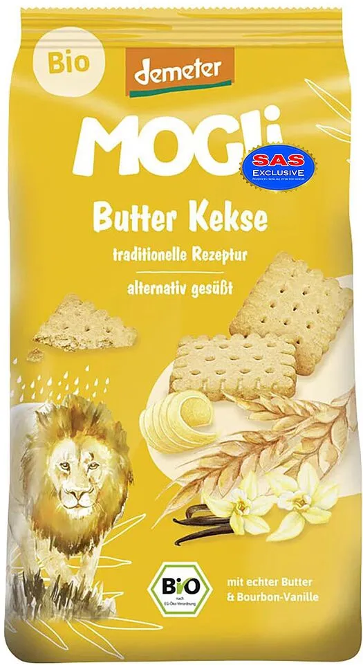 Butter cookies "Mogli Bio" 125g
