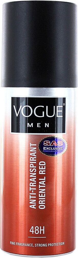 Antiperspirant spray "Vogue Men Oriental Red" 150ml