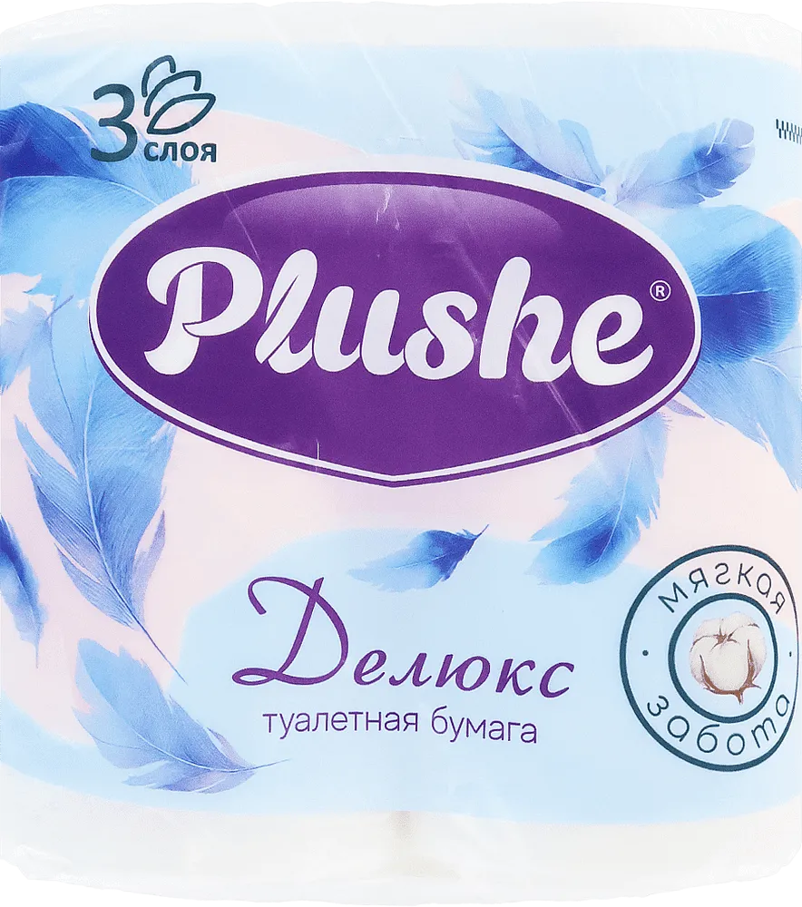 Զուգարանի թուղթ «Plushe Делюкс» 4 հատ
