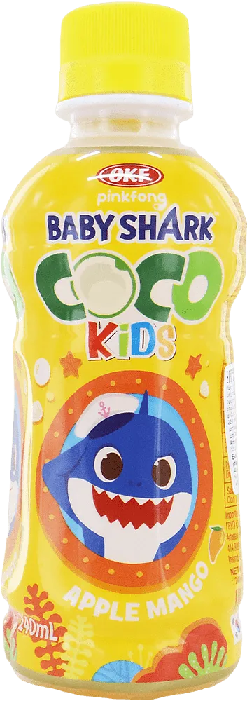Ըմպելիք խնձորի և մանգոյի մանկական «OKF Baby Shark Coco Kids Apple Mango» 240մլ
