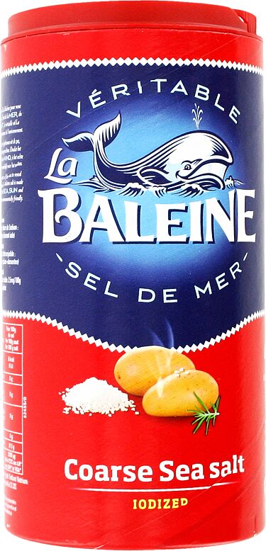 Морская соль "La Baleine" пищевая 500г