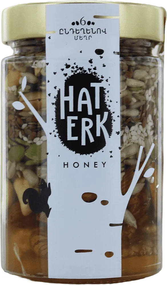 Honey with nuts "Haterk 6" 400g

