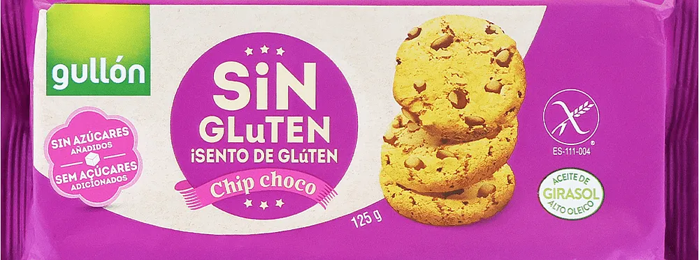 Печенье с шоколадными кусочками "Gullon Chip Choco" 125г