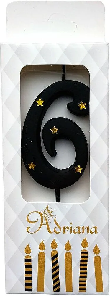 Birthday candle "Adriana" N6
