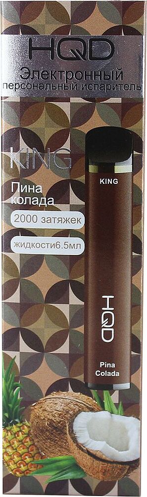 Electric pods "HQD KING" 2000 puffs. Pina Colada