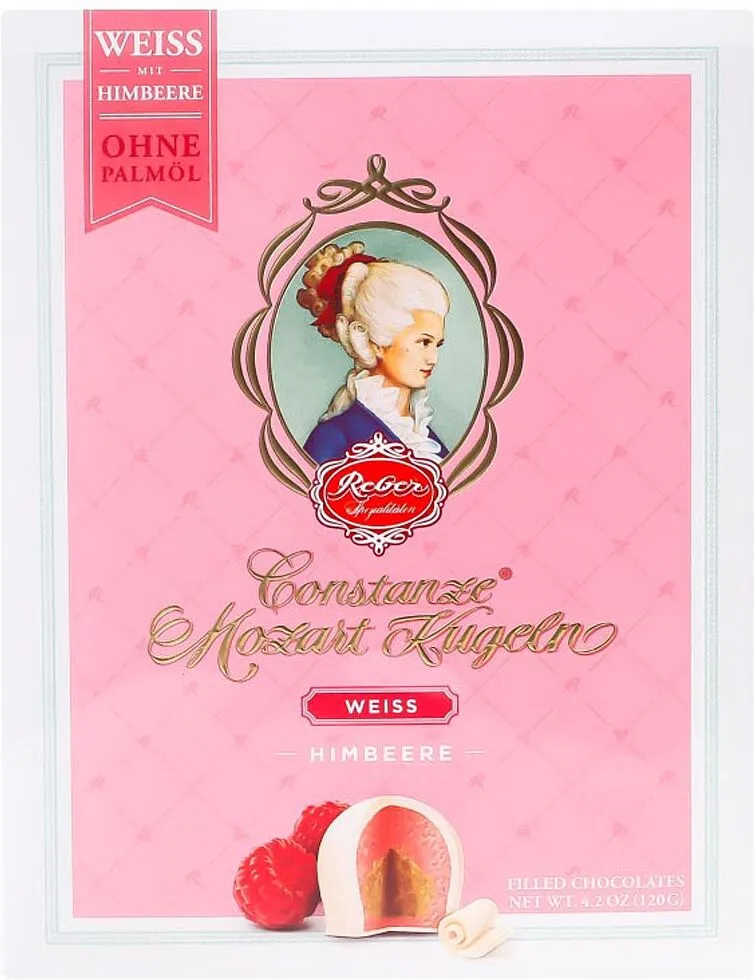 Chocolate candies collection "Mozart Constanze Weiss" 120g
