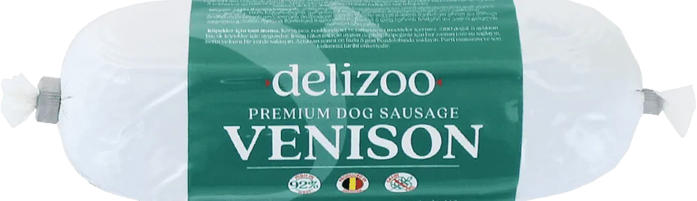 Venison-flavored dog sausage "Delizoo Premium" 200g