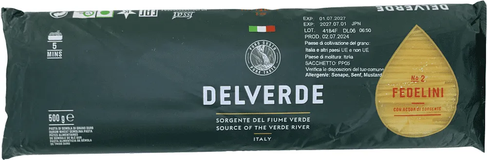Սպագետտի «Delverde Fedelini №2» 500գ
