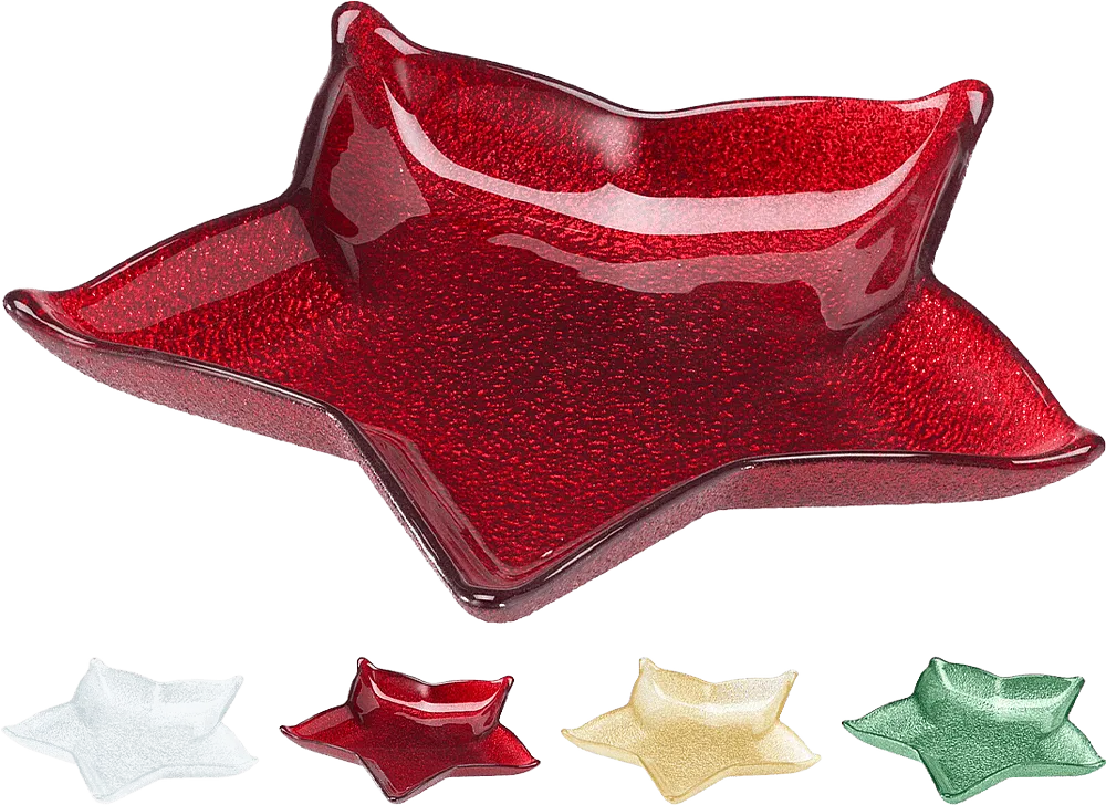 Christmas glass plate 1 pcs
