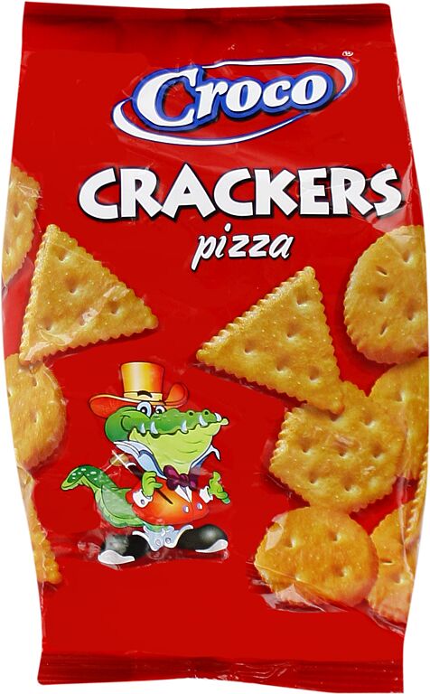 Crackers with pizza flavor 