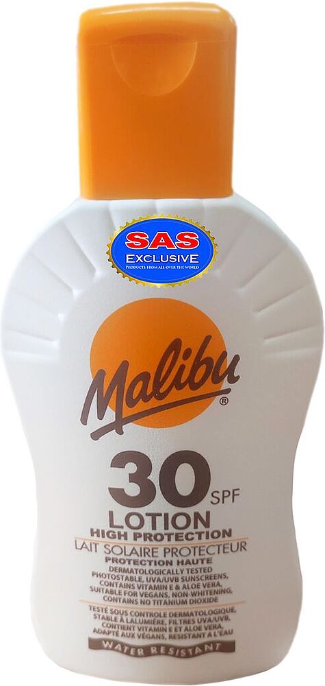 Sunscreen lotion "Malibu 30 SPF" 200ml
