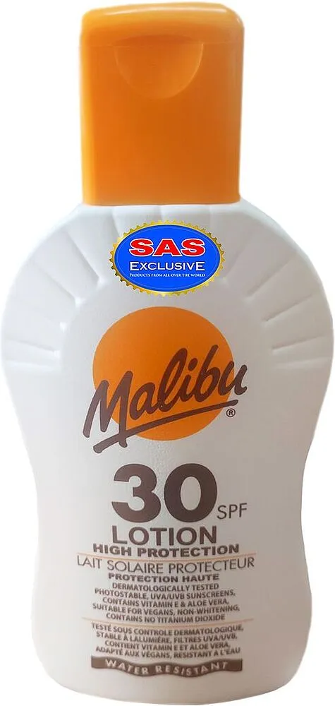 Sunscreen lotion "Malibu 30 SPF" 200ml
