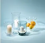 Glass flower vase "Krosno" 1pc