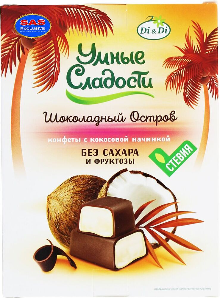 Шоколадные конфеты с кокосовой начинкой "Di&Di" 90г