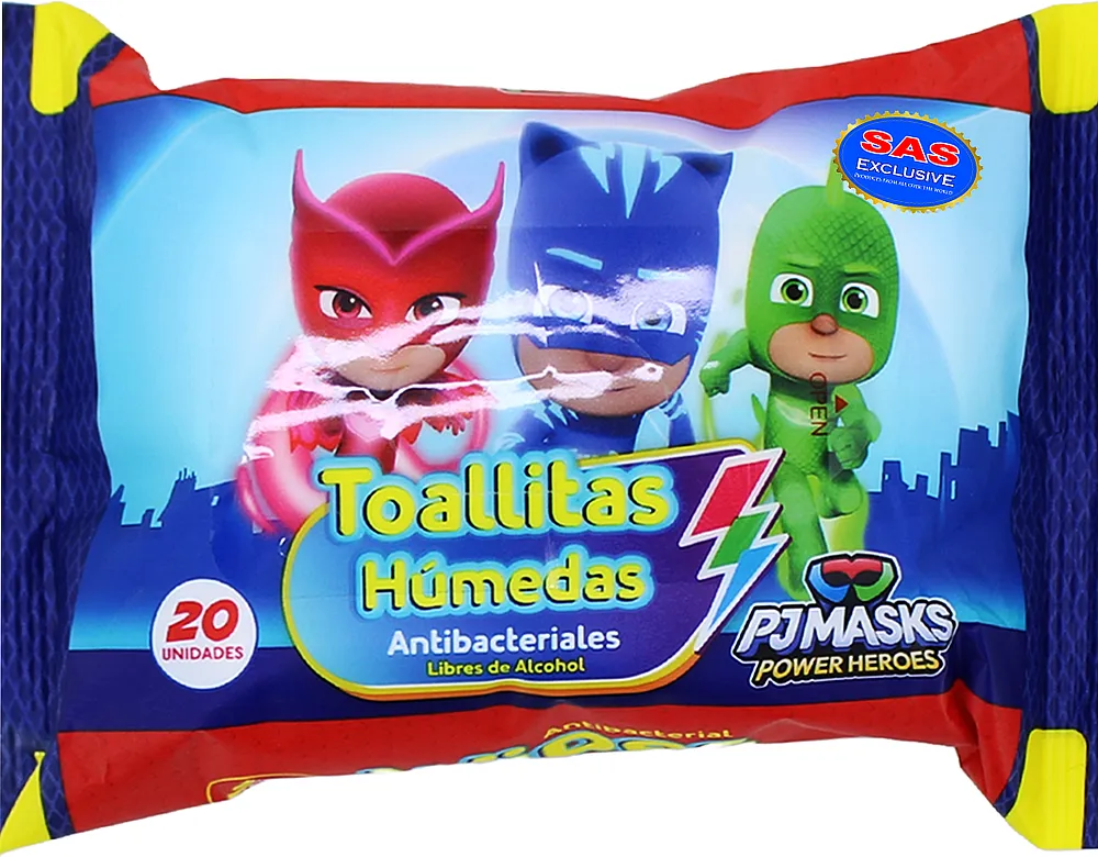 Kids wet wipes "Nevada PJ Masks" 20 pcs
