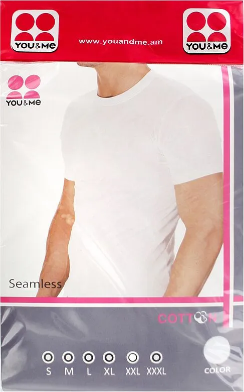 White T-Shirt "You & Me" XXL