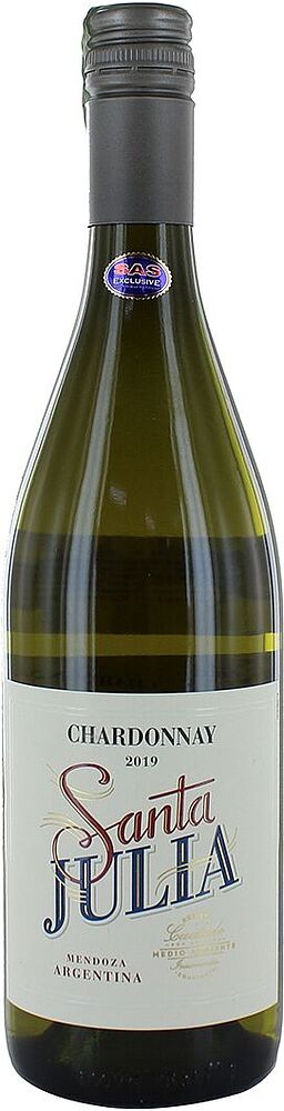 Вино белое "Santa Julia Chardonnay" 0.75л