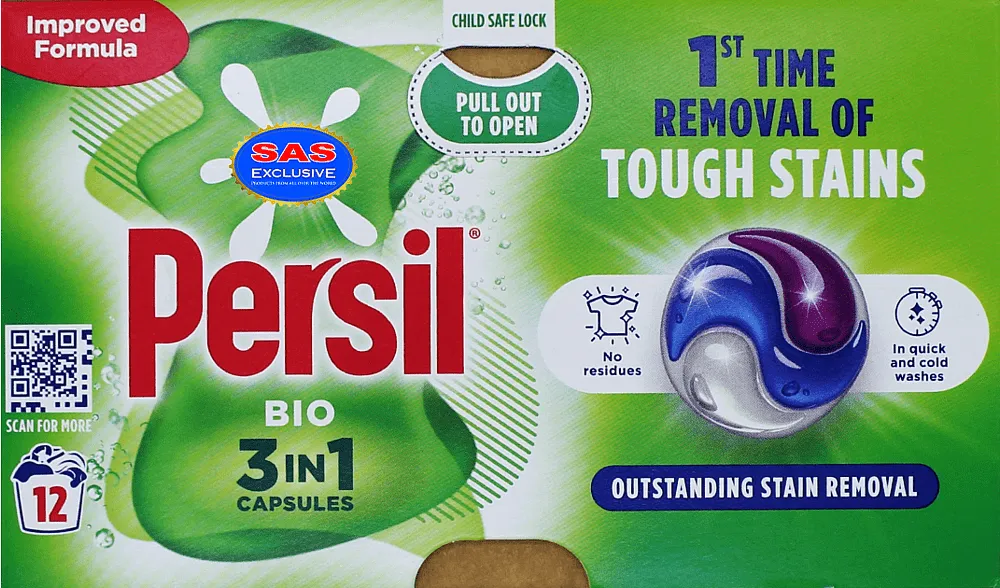 Washing capsules "Persil Bio 3in1" 12 pcs