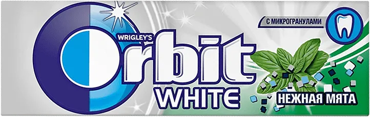 Մաստակ նուրբ անանուխի «Orbit  White» 14գ 