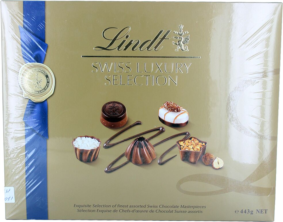 Набор шоколадных конфет "Lindt Swiss Luxury Selection" 443г