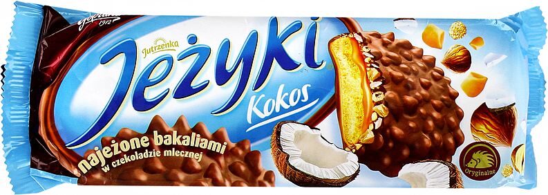 Cookie with coconut & hazelnut "Jutrzenka Jezyki" 140g