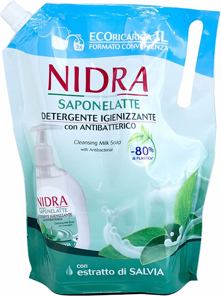 Мыло жидкое антибактериальное "Nidra" 1л