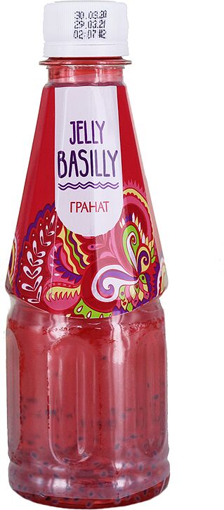 Ըմպելիք «Jelly Basilly» 0.32մլ Նուռ և ռեհանի սերմեր
