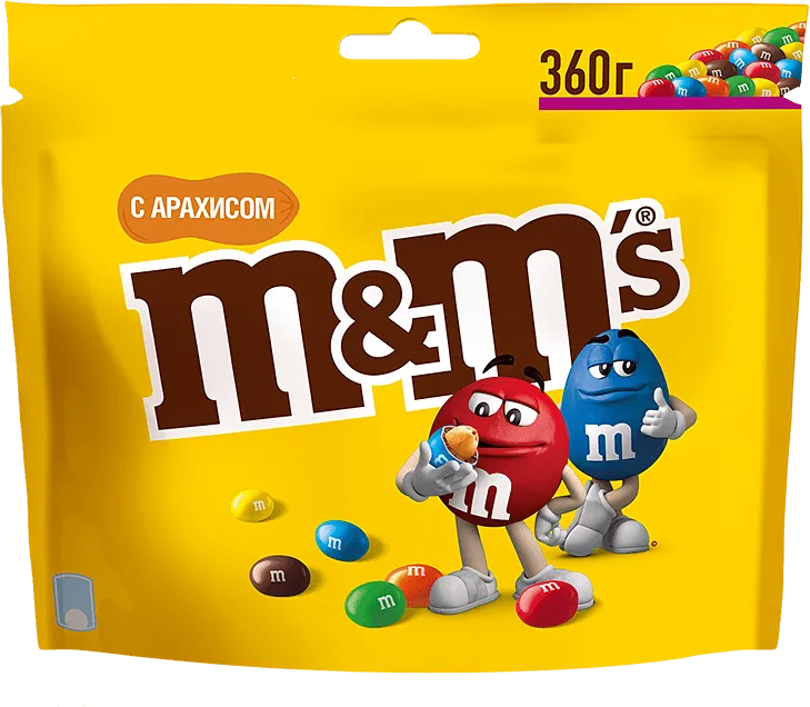 Chocolate dragee with peanuts "M&M's" 360g 
