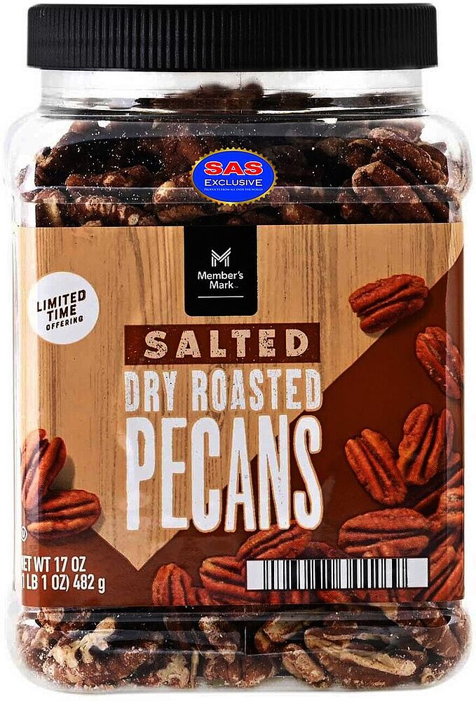 Salty pecan nuts "Member's Mark" 482g
