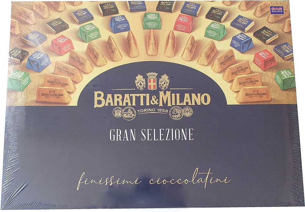 Chocolate candies collection "Baratti & Milano Gran Selezione" 674g