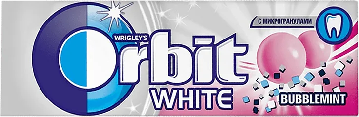 Մաստակ մրգերի և անանուխի «Orbit White» 13.6գ 