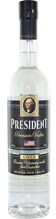 Vodka "President Gold" 0.5l