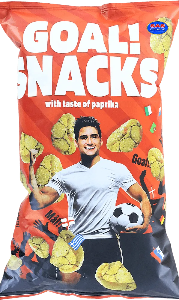 Paprika flavored snacks "Goal! Snacks Paprika" 75g
