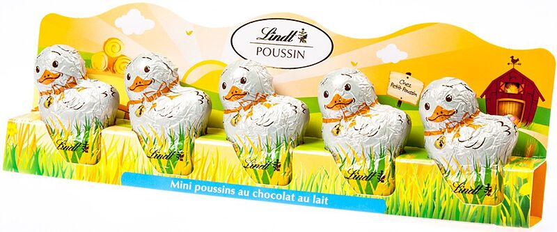 Шоколадные цыплята "Lindt" 5×10г