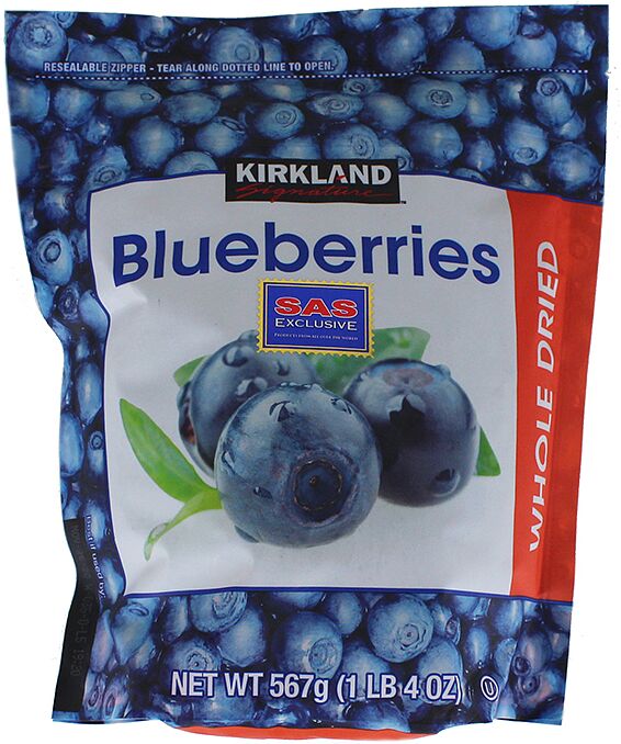 Dried fruits "Kirkland" 567g Blueberry