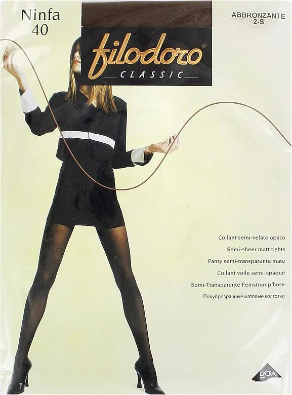 Колготки "Filodoro Classic Ninfa 40 Den N2" Темно натуральный