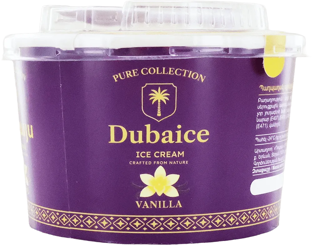 Vanilla ice cream "Dubaice Vanilla" 100g