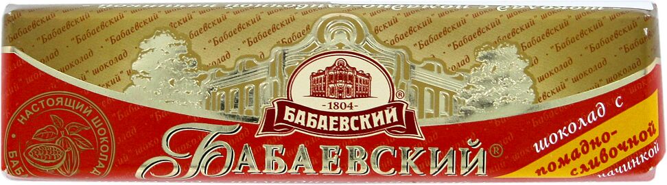 Chocolate bar with cream filling "Бабаевский"  50g