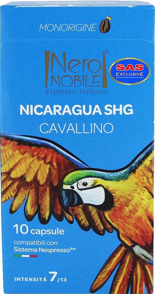Coffee capsules "Nero Nobile Espresso Nicaragua Cavallino" 56g

